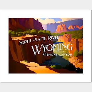 North Platte River, Wyoming Posters and Art